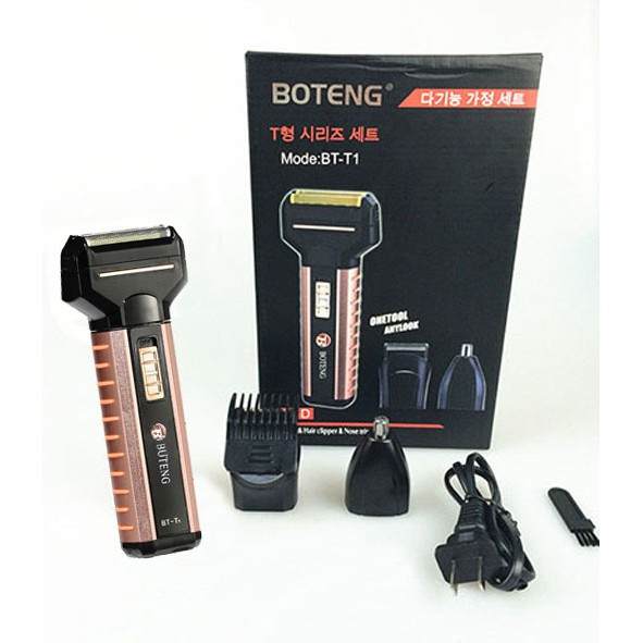 máy cạo râu- kết hợp tông đơ cắt tóc, tỉa lông mũi 3 in 1 |shopee. Vn\Shopdenledz