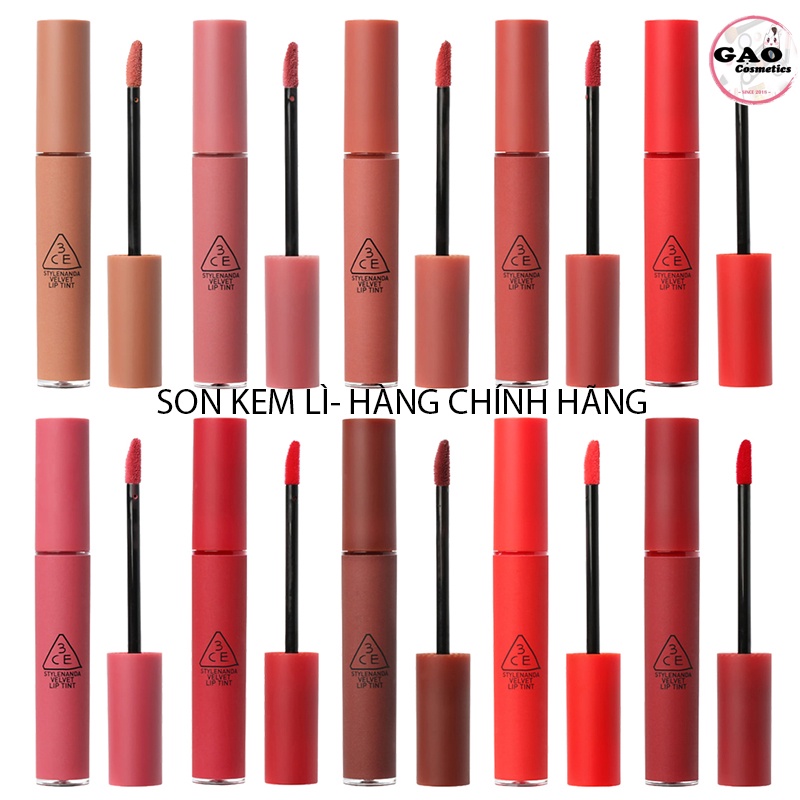 [Hàng Chính Hãng- Shop sale lỗ lấy mẫu mới] Son Kem Lì 3Ce VELVET LIP TINT