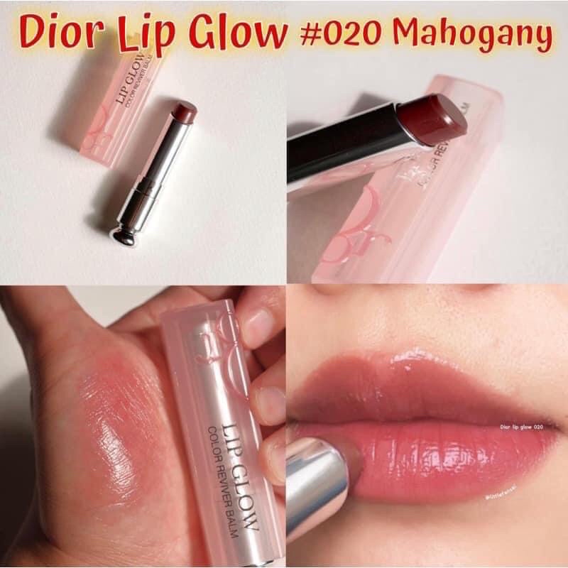 Son dưỡng Dior Addict Lip Glow 020 Mahogany - Nâu đỏ đất