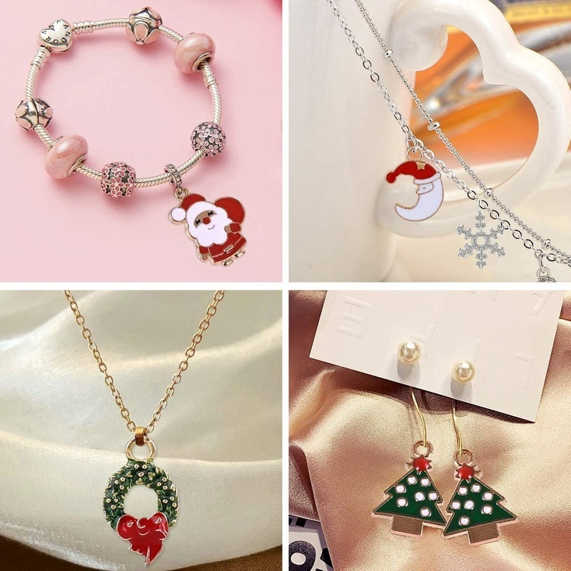 Bộ 30 / 38 Phụ Kiện Trang Trí Giáng Sinh Bằng Hợp Kim Xinh Xắn