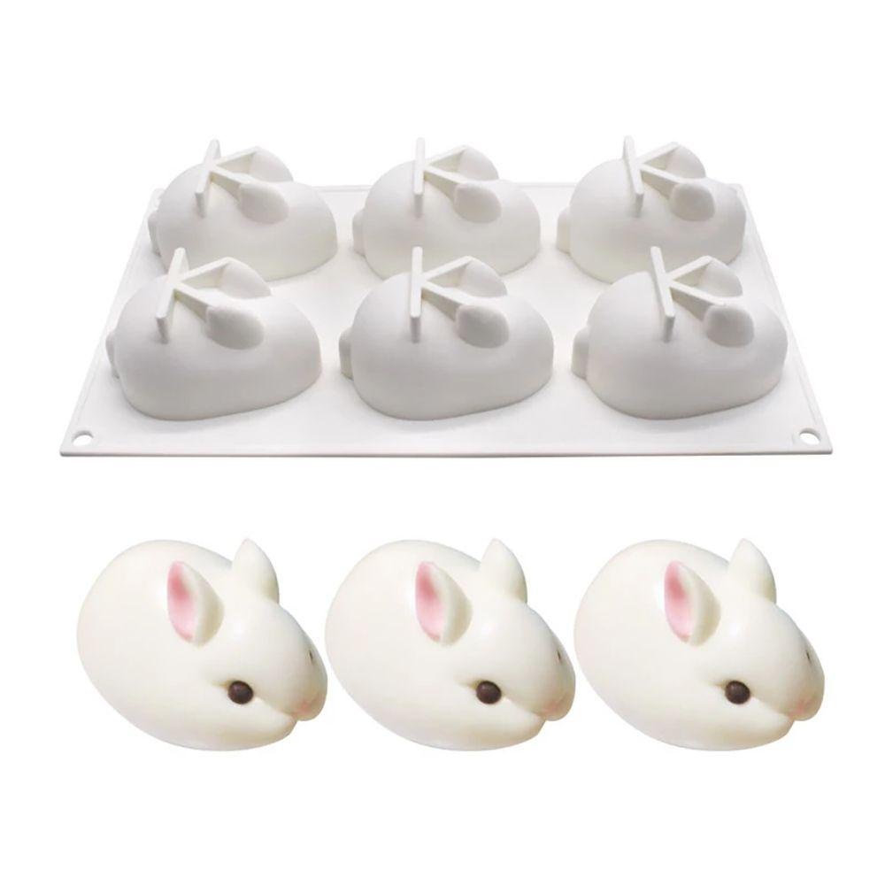 Khuôn Silicone Làm Bánh Mousse Hình Thỏ Đáng Yêu