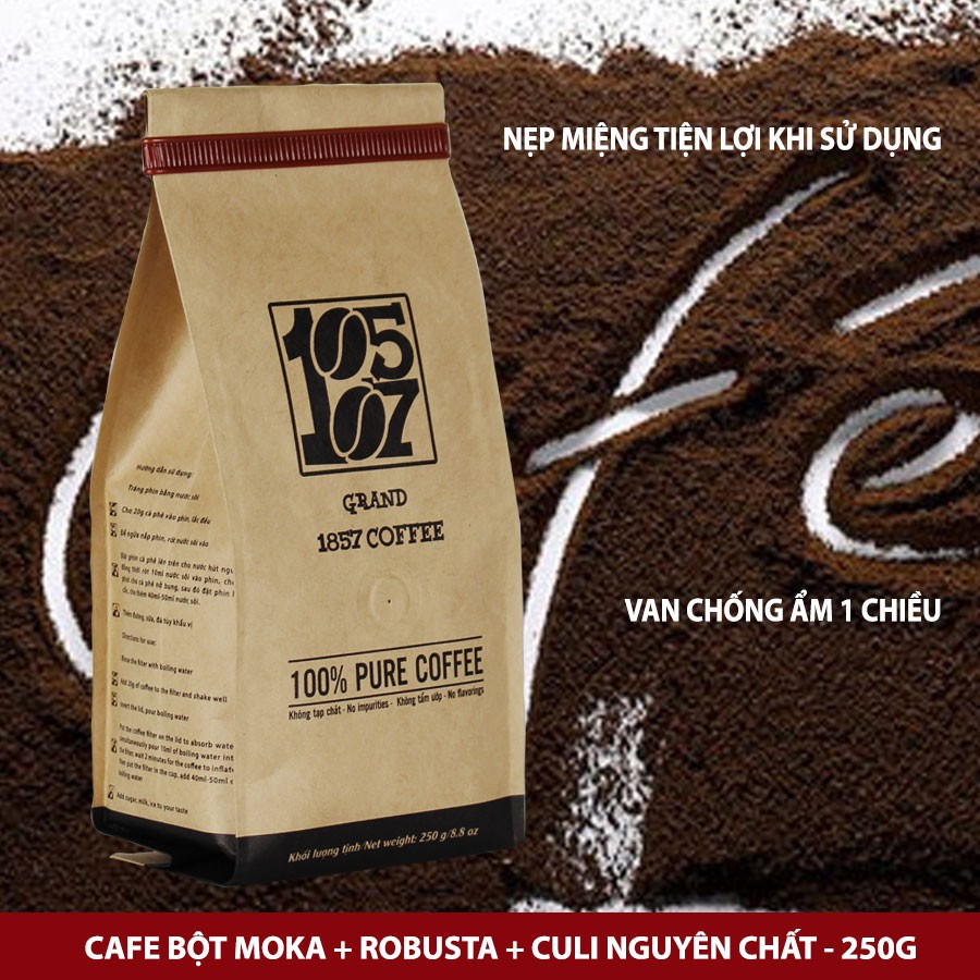 1KG Cà phê bột Moka-Robusta-Culi đặc biệt ❤️️ FREESHIP ❤️️nguyên chất không pha trộn tẩm ướp hương liệu - 1857 coffee | BigBuy360 - bigbuy360.vn