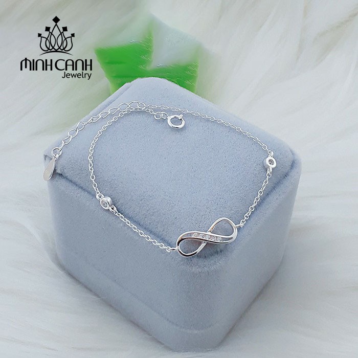 Lắc Tay Vô Cực Bạc 925 Đính Đá - Minh Canh Jewelry