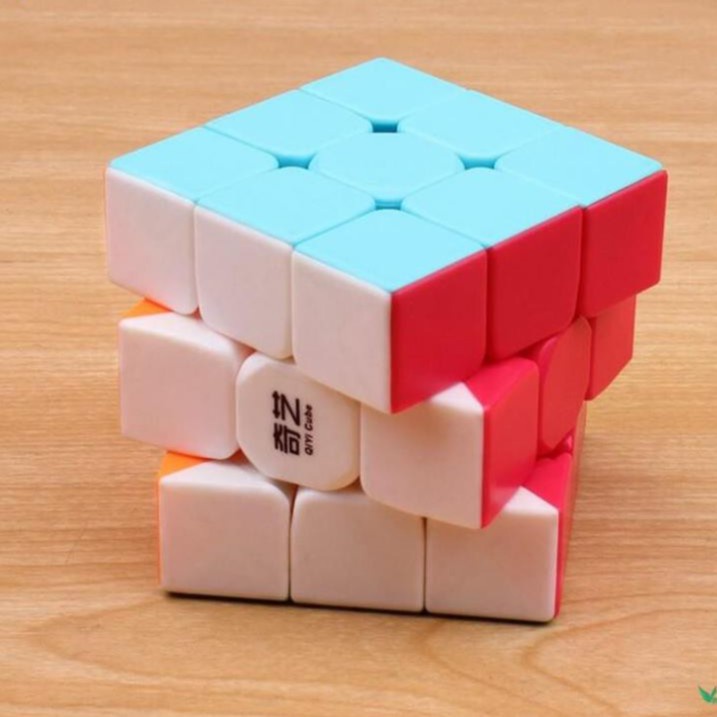 Rubik 3x3 Qiyi Warrior S Stickerless Rubic 3 Tầng Không Viền -dc4642
