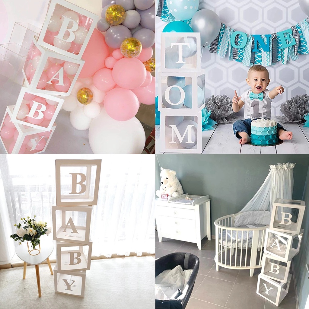 Bộ bong bóng/dây đèn LED 1m/hộp hình chữ cái A-Z cỡ 30x30cm dùng trang trí tiệc cưới/sinh nhật