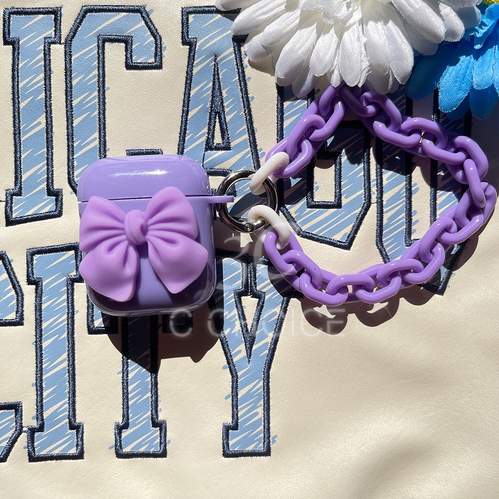 Vỏ bảo vệ hộp sạc tai nghe họa tiết trái tim phong cách Hàn Quốc dễ thương cho compatible for airpods 2 / pro / 3