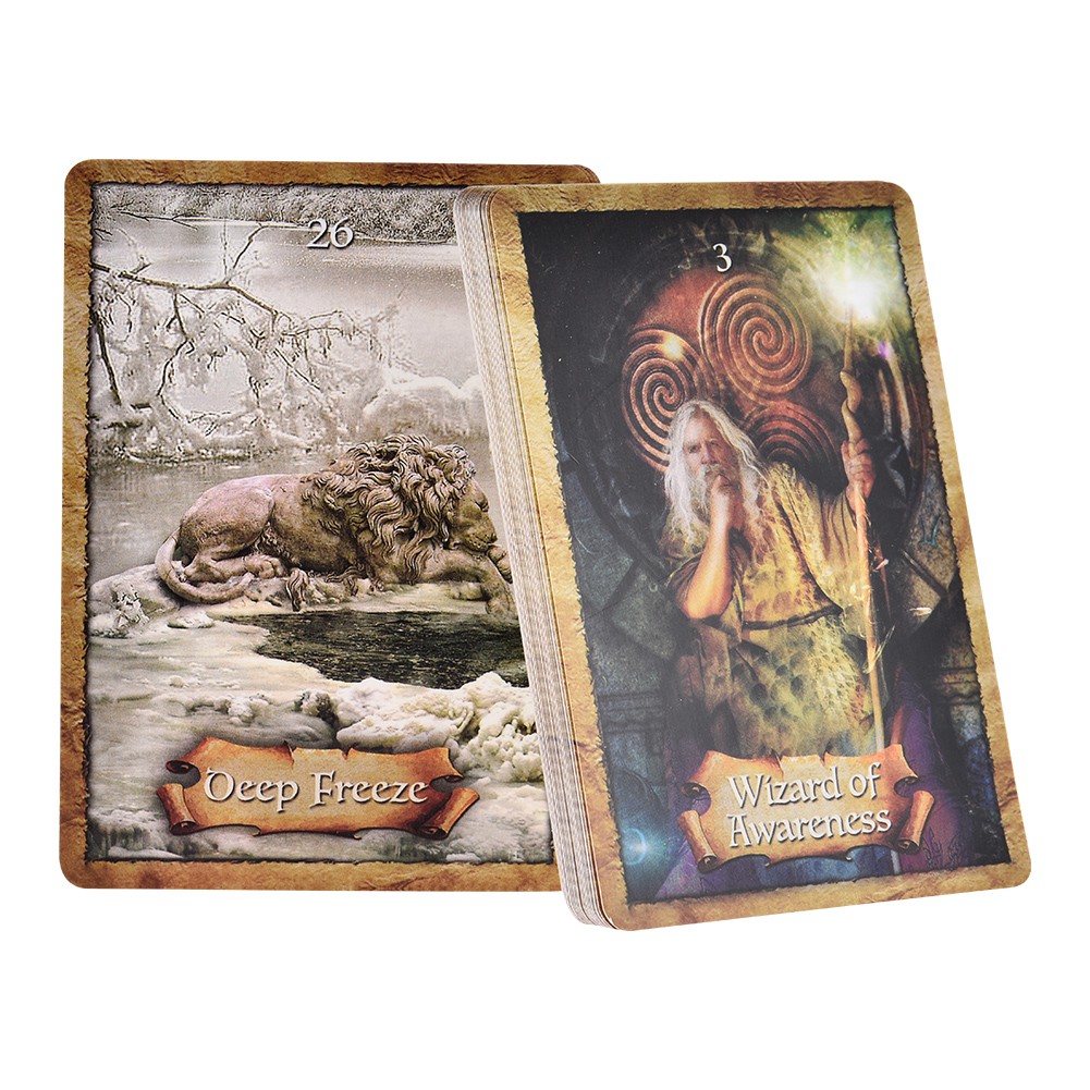 ♥♡yunkan♥♡Tarot Cards English Version Fun Tarot Deck for Indoors Family Friends Table Cards Games