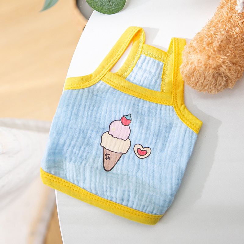 áo 2 dây in hình so cute cho chó mèo