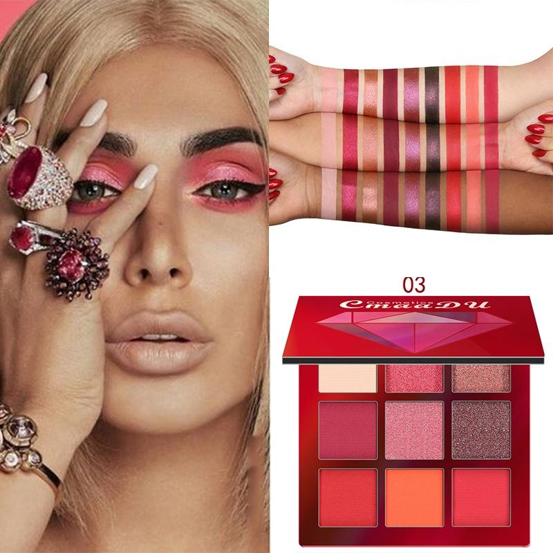 [Hàng mới về] Bảng phấn mắt tông tím sequin thời trang cho nữ