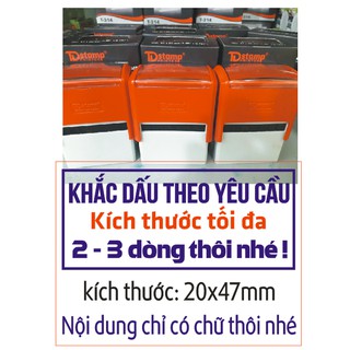 Khắc con dấu nội dung theo yêu cầu 3 dòng T314