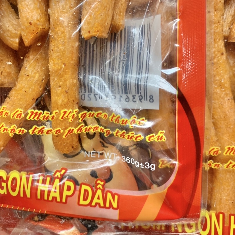 Snack gậy thơm ngon, đuôi bò siêu to khổng lồ Thiên Long (gói 360g)