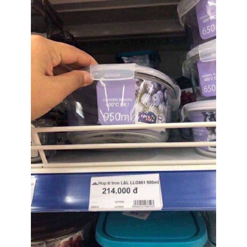 Thố thủy tinh Lock&Lock 950ml