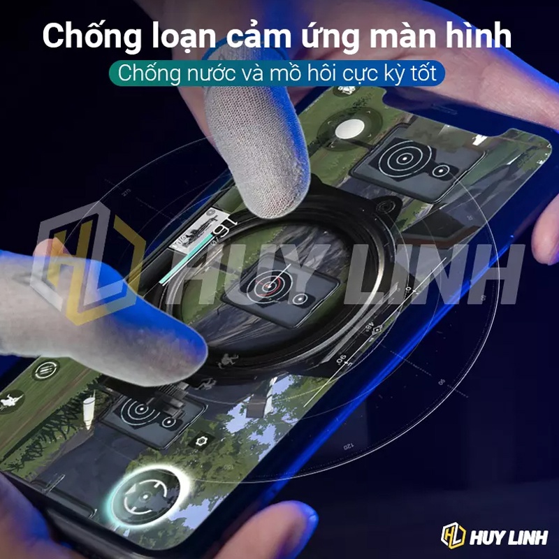 Găng tay Flydigi Feelers 5 Plus sợi thủy tinh bạc kèm hộp thiếc - Tốc chiến PUBG COD ROS