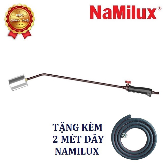 BỘ ĐÈN KHÒ GAS CÔNG NGHIỆP NAMILUX NA-203L-60 + 2 MÉT DÂY NAMILUX -  XÀI BÌNH GAS 12 KG ( ĐẦU KHÒ 60MM )