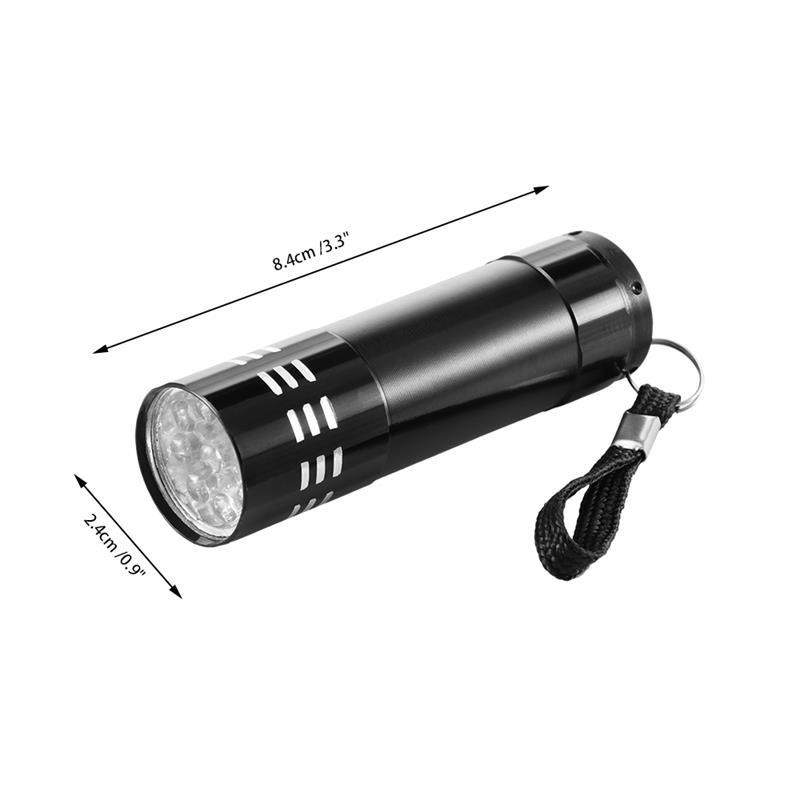 Đèn pin UV 9 bóng led cầm tay mini