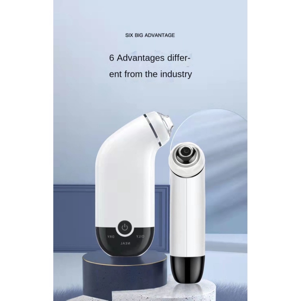 Máy Hút Mụn Đầu Đen Mini Làm Sạch Sâu Lỗ Chân Lông Nâng Cấp Ba Khối Hút
