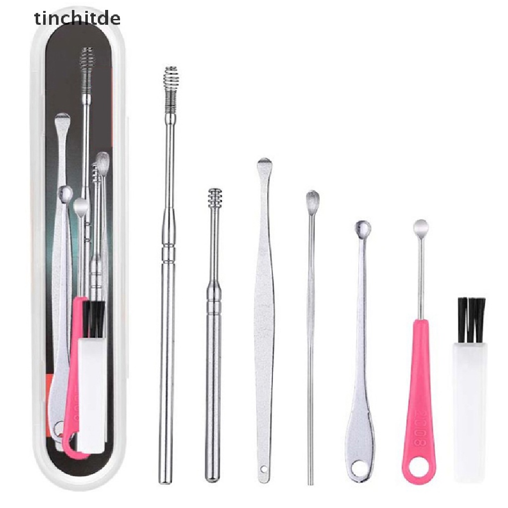 Bộ 7 Dụng Cụ Lấy Ráy Tai Bằng Thép Không Gỉ