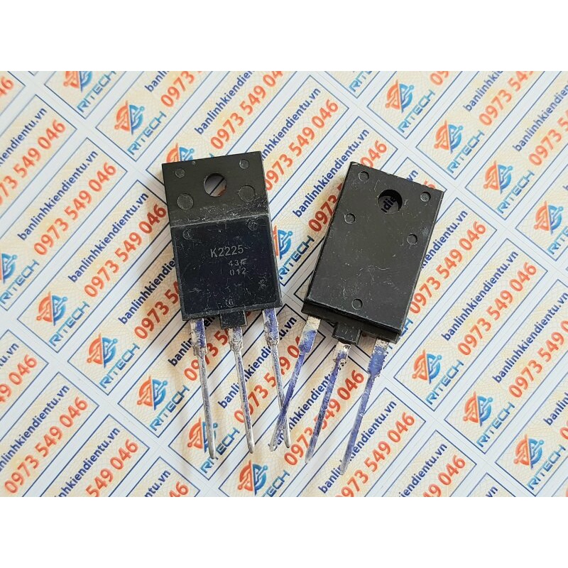 [Combo 2 con] K2225 2SK2225 2225 Mosfet Kênh-N 1500V/2A TO-3P(Tháo Máy)