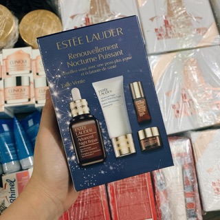 Set serum Estee lauder tặng sữa rửa mặt, kem mắt, serum mini