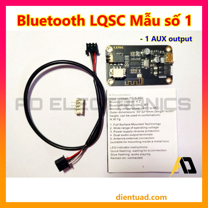 Mạch Giải Mã Âm Thanh BLuetooth LQSC Chất Lượng Cao