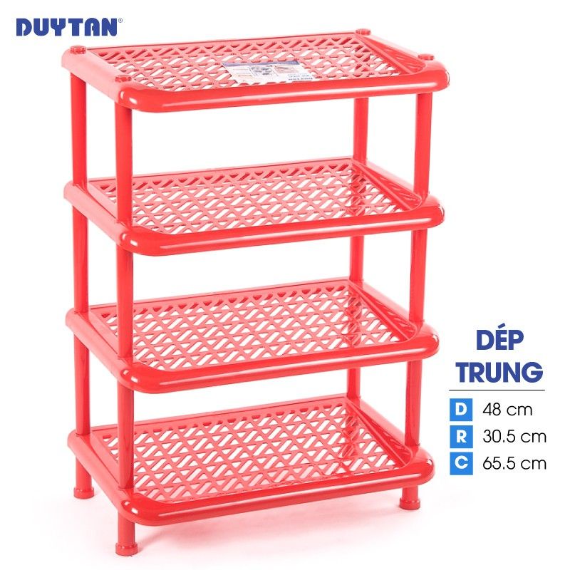 Kệ giày dép nhựa Duy Tân loại trung 4tang
