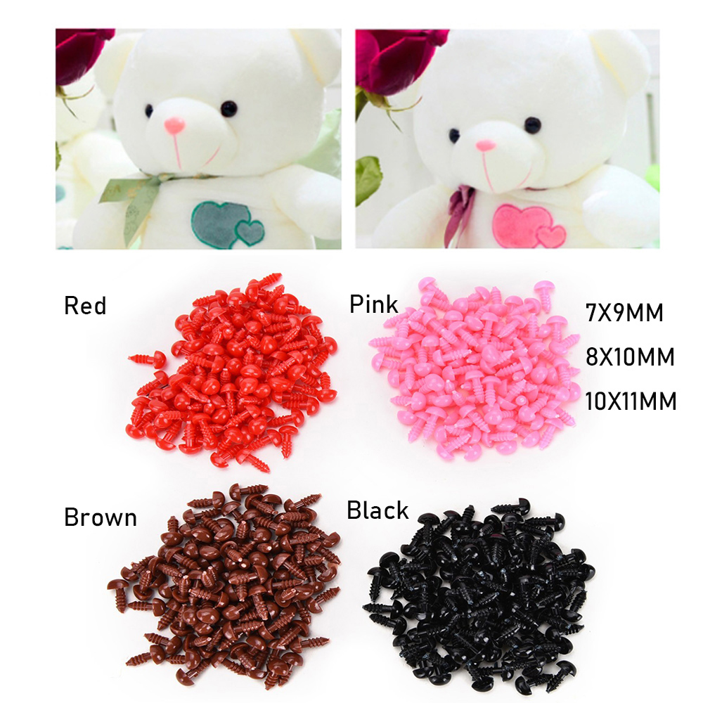 Set 100 Nút Nhựa Hình Tam Giác Nhiều Màu Sắc Làm Búp Bê Thủ Công Diy