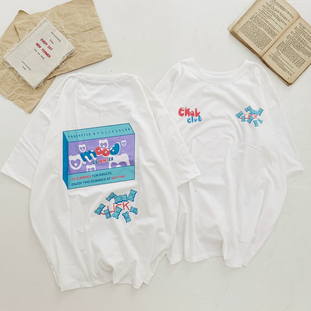 [ HOT TREND ] Áo Thun Tay Lỡ Gummies (Nam/Nữ) | BigBuy360 - bigbuy360.vn