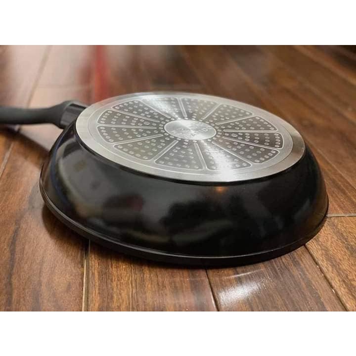 Chảo từ men gốm ceramic Rapido 30cm, 26cm, 24cm đáy chấm