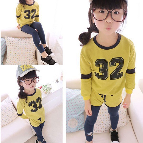 Quần legging Nina Kids màu kẹo thêu hình chú chim cho bé gái 1-6 tuổi