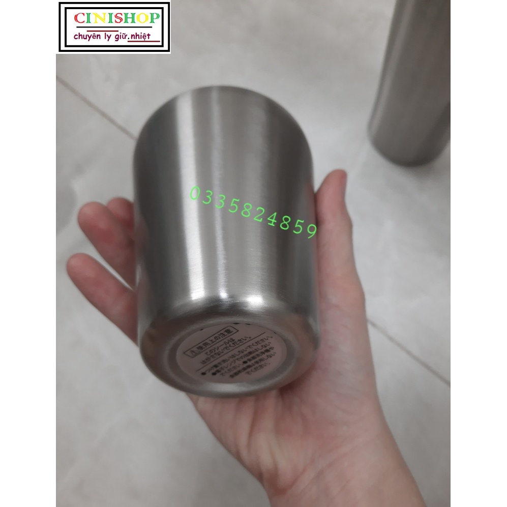 Ly Giữ Nhiệt 330ml _Inox 304 Nhật Bãi _CINISHOP