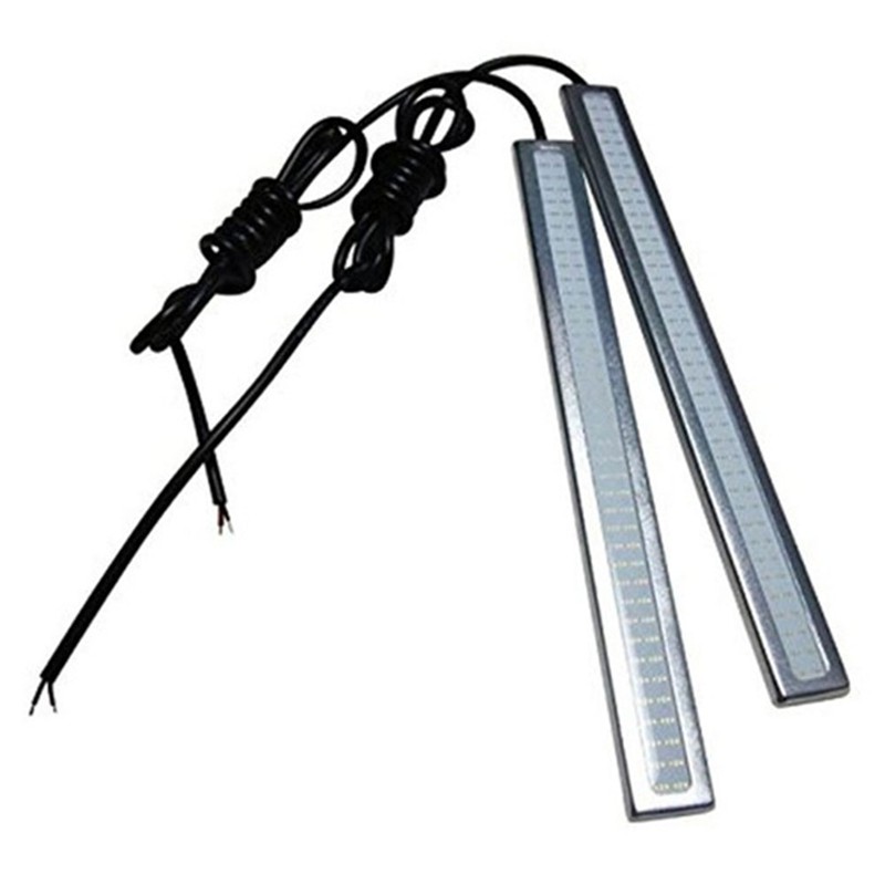 Set 2 đèn LED sương mù chống thấm nước 17cm 12V cho xe hơi