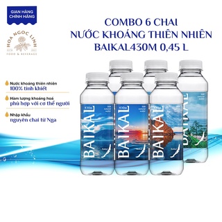 Combo 6 chai nước khoáng nhiên thiên Baikal 430M (chai Pet 450ml)