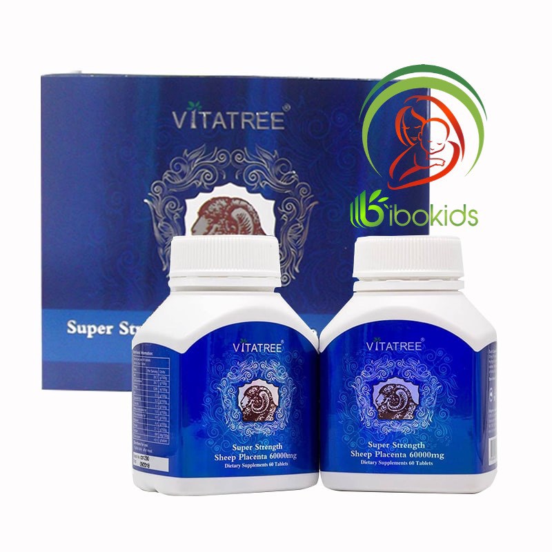 Nhau Thai Cừu Vitatree 60000mg Hộp 120 Viên Úc