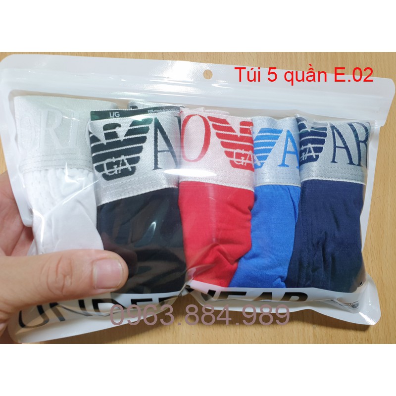 Hộp 3 quần THÔNG HƠI boxxer E.02