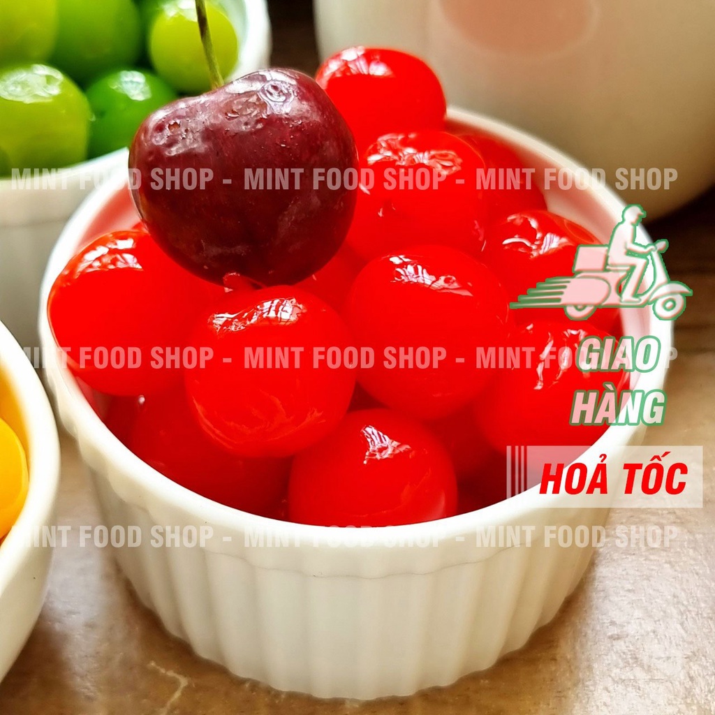 Mứt Cherry ANh Đào Giòn  - Lon 500gram