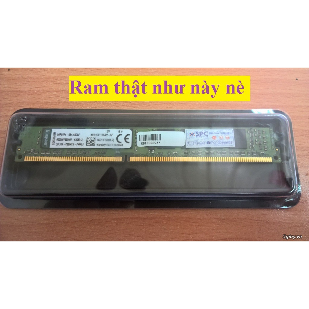 Ram Kingston 8GB 2133Mhz DDR4 cũ cho máy bàn