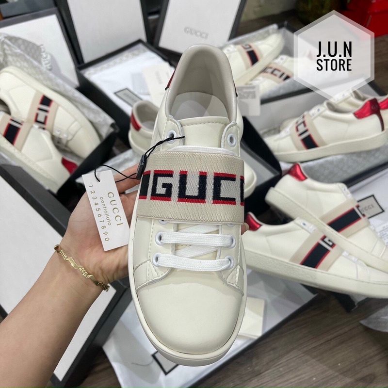 GIÀY GU.CI CHUN NGANG LAI AU DA THẬT CAO CẤP