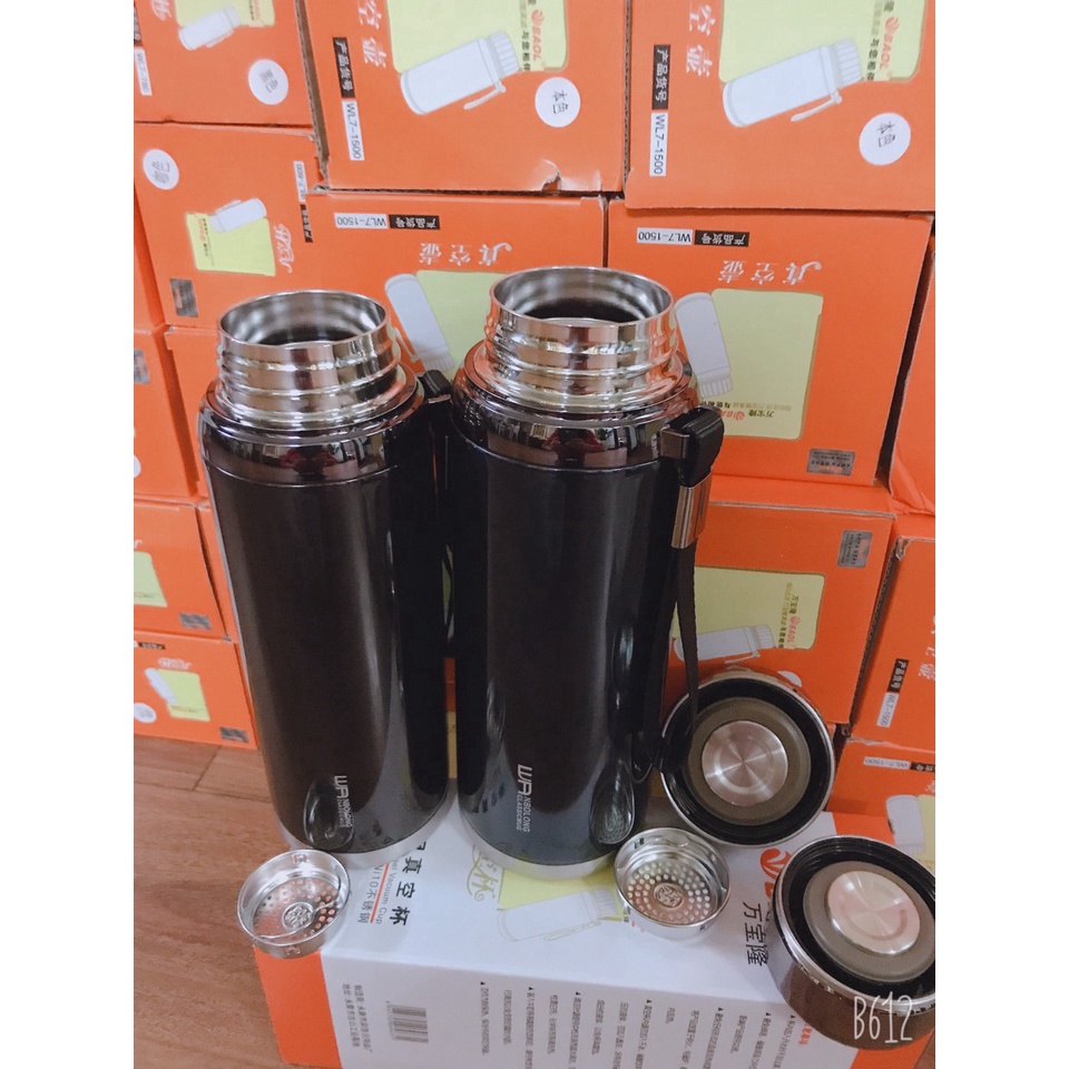 BÌNH GIỮ NHIỆT INOX KIM CƯƠNG BAOL CAO CẤP 1.5 LÍT GIỮ NÓNG HOẶC LẠNH SIÊU LÂU
