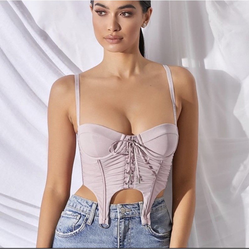 Áo Hai Dây Cao Cấp Có Gọng Cúp Ngực, [ADORABLE] Áo Kiểu Hot Trend Sang Chảnh Ảnh Thật