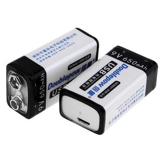 Pin Sạc Cổng Micro USB Doublepow 9V 6F22 650mAh
