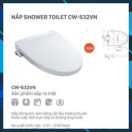 Nắp rửa cơ thông minh INAX CW-S32VN Rửa Cơ, nước mạnh