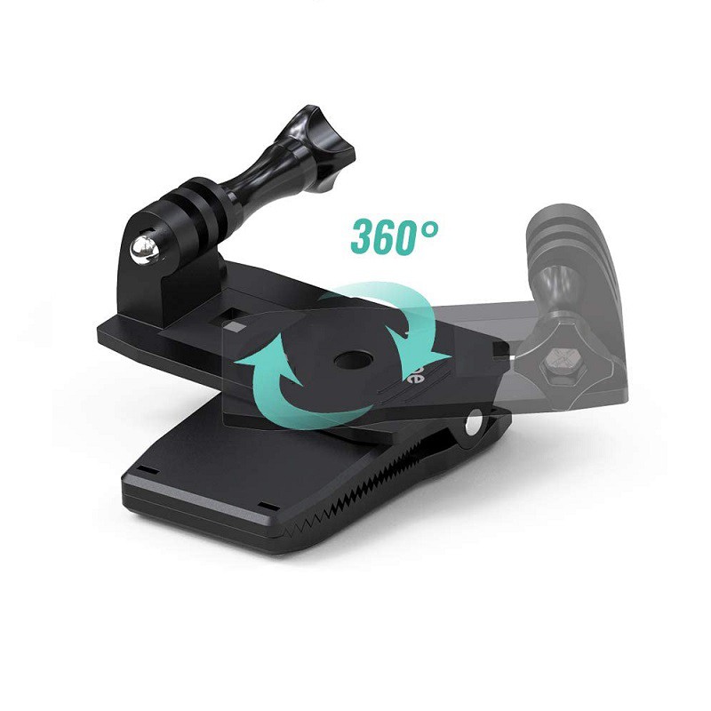 Giá đỡ camera Lammcou kẹp balo nhanh xoay 360 độ thích hợp cho Gopro Hero 10 9 8 7 6 5 black silver session max fusion