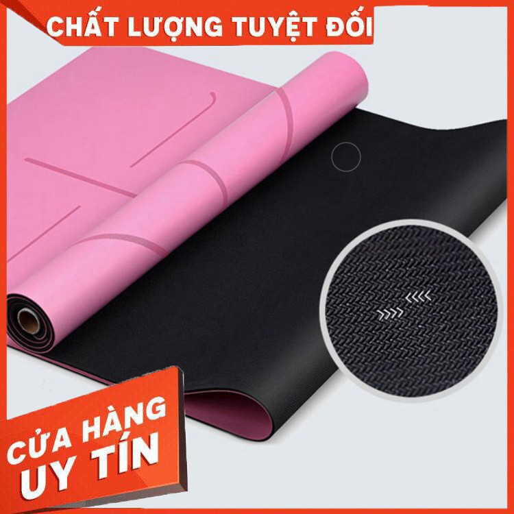 (Tặng túi cao cấp + xịt thảm + Khăn lau) Thảm tập Yoga PIDO cao cấp chất liệu cao su có định tuyến