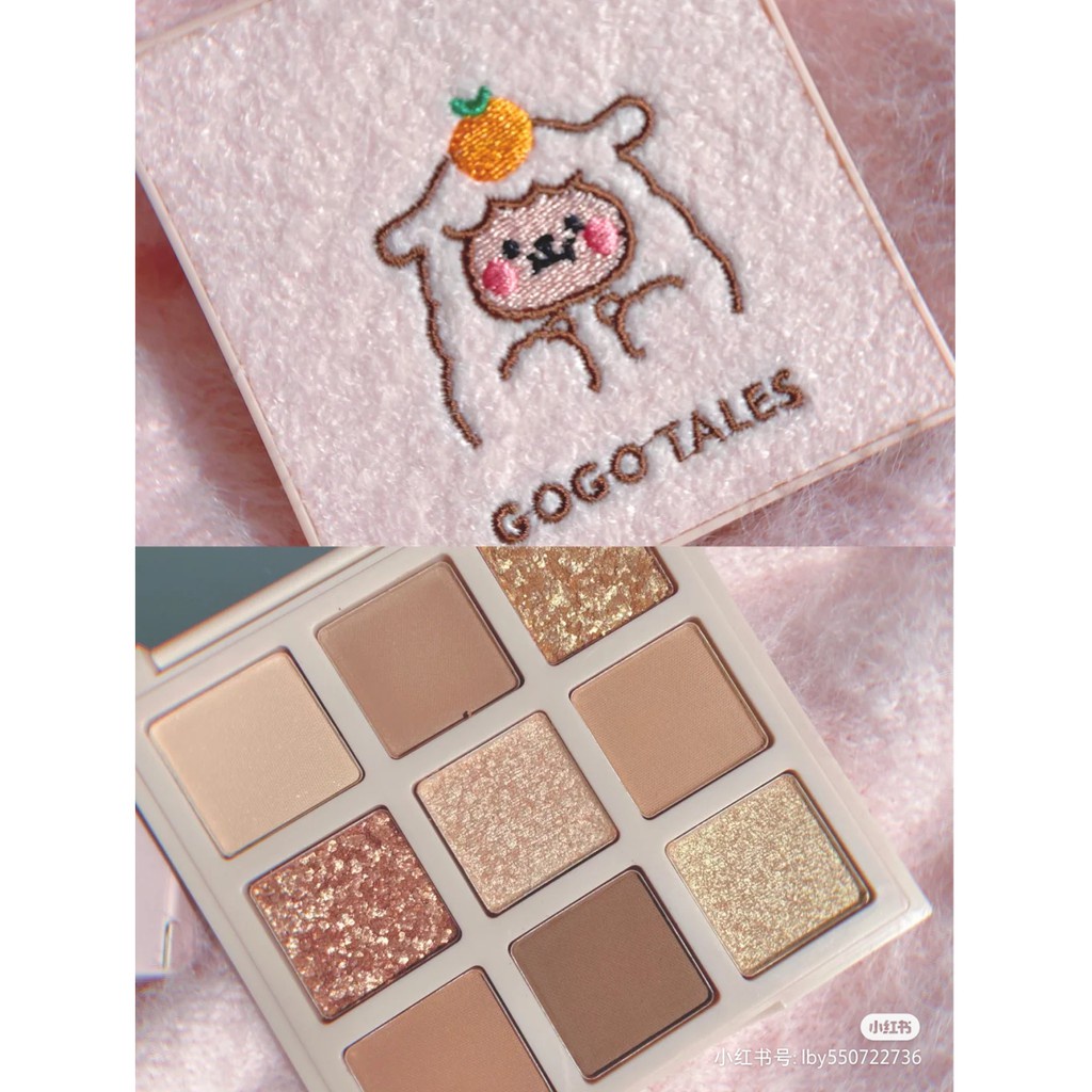 Bảng Phấn Mắt Gogotales 607 605 901 902 906 Chống Thấm Nước Màu Đất Lấp Lánh