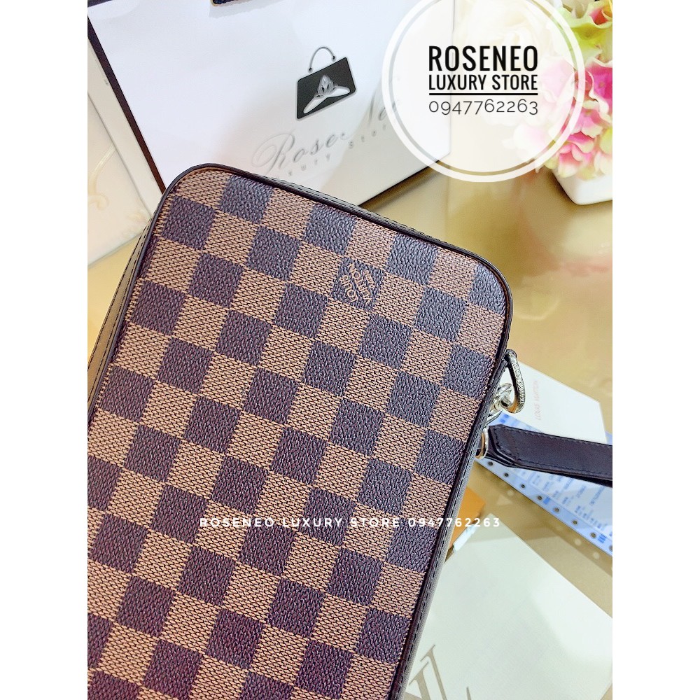 [Ảnh thật] Ví Clutch LV SUPER VIP‼️fullbox, card, túi vải,bill clutch cầm tay Louis Vuitton quai đeo