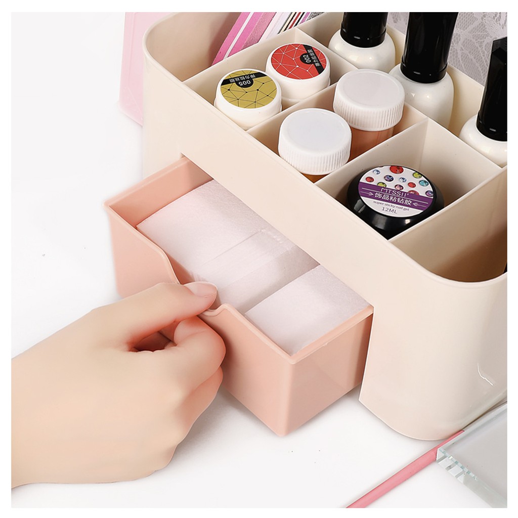 Kệ Khay đựng đồ trang điểm mỹ phẩm, đồ make up, hộp đựng son