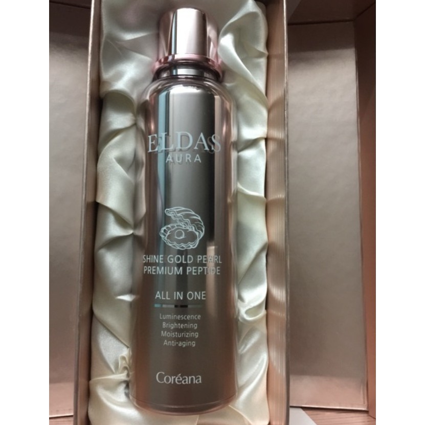 Serum tế bào gốc Coréana Eldas Aura Shine Gold Pearl Premium Peptide 100ml ( Hàn Quốc )