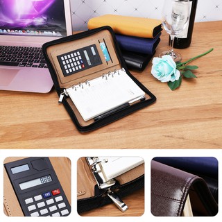 Ví da PU A6 đựng sổ tay và lịch để bàn cho doanh nhân