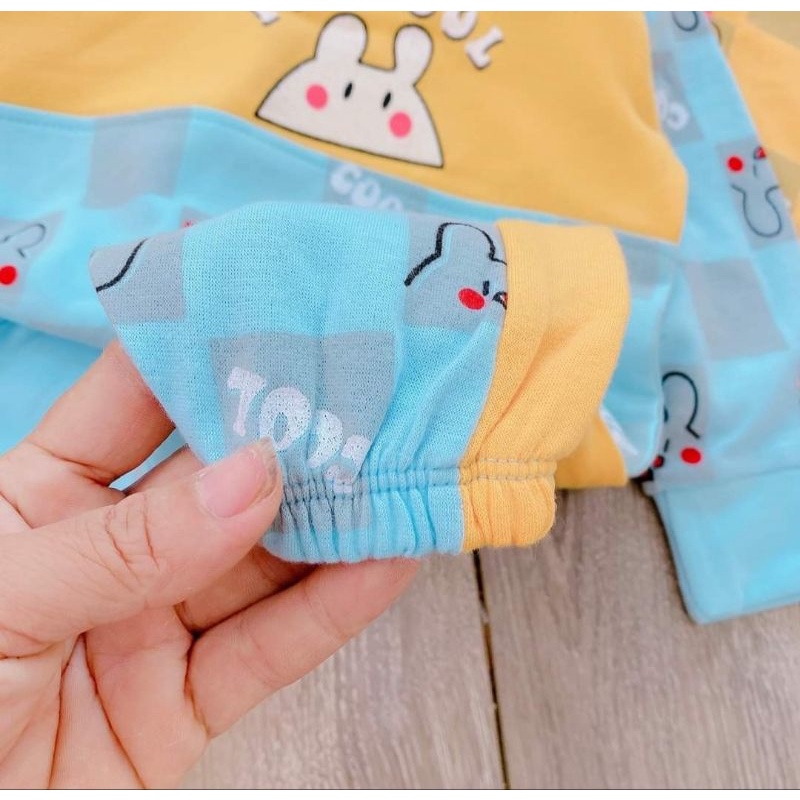 Bộ Nỉ Da Cá Bé Trai Bé Gái Họa Tiết Gấu Cute Chất Đẹp Dày Dặn