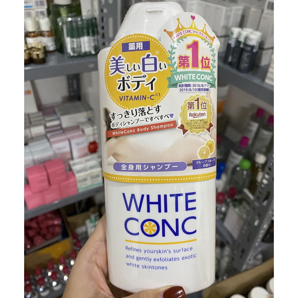 Sữa Tắm Trắng Da Toàn Thân White ConC Body Vitamin C Nhật Bản 360ml